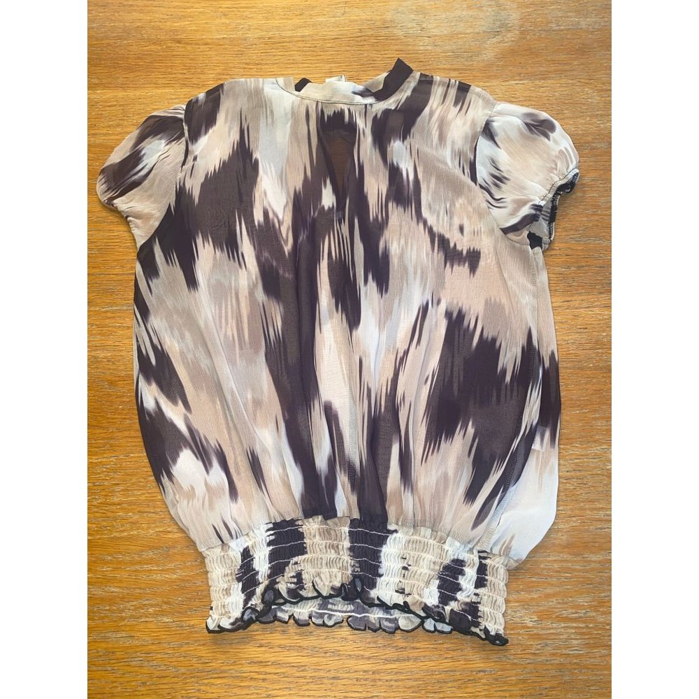NY&Co Sheer Paint Splatter Blouse-Medium